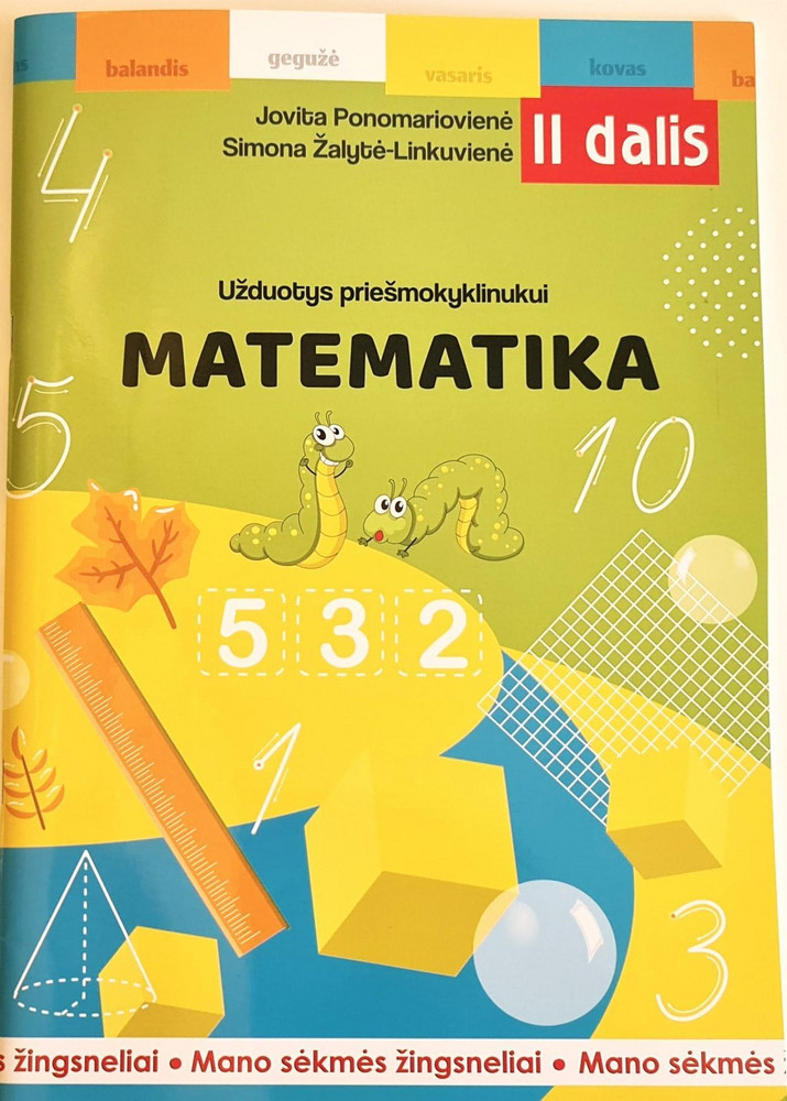 Matematika II d.Užduotys prieš mokyklinukui