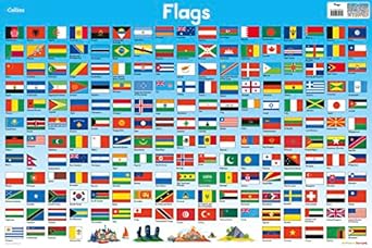 Flags Collins Children's Poster