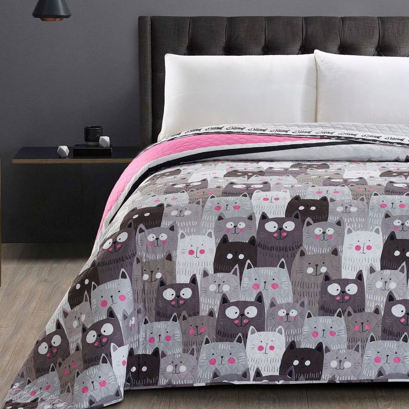 Lovatiesė DecoKing CATS INVASION, 240x260 cm