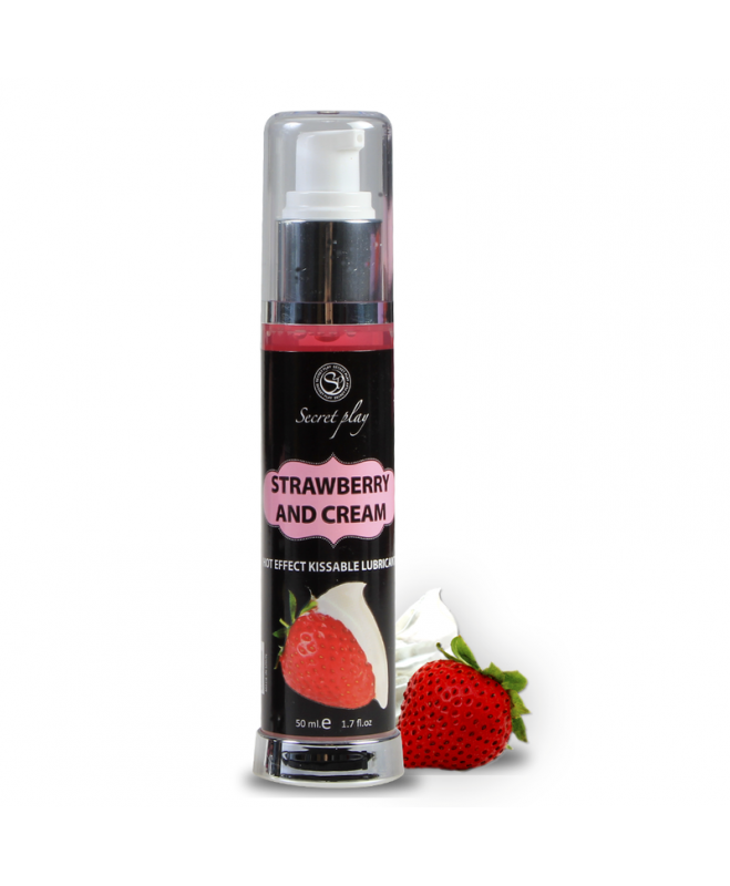 SECRETPLAY LUBRICANT 2-1 HEAT EFFECT STRAWBERRY & CREAM 50 ML