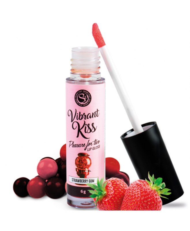 SECRETPLAY LIP GLOSS VIBRANT KISS STRAWBERRY GUM 6 G