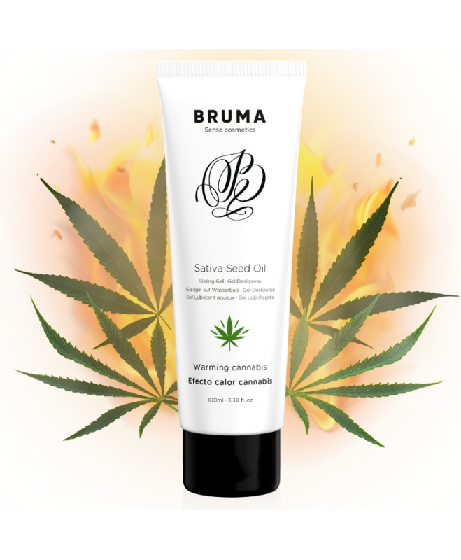 BRUMA - SATIVA SEED OIL SLIDING GEL WARMING CANNABIS FLAVOR 100 ML