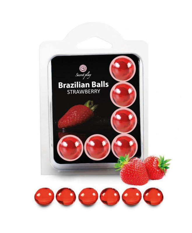 SECRETPLAY SET 6 BRAZILIAN BALLS STRAWBERRY