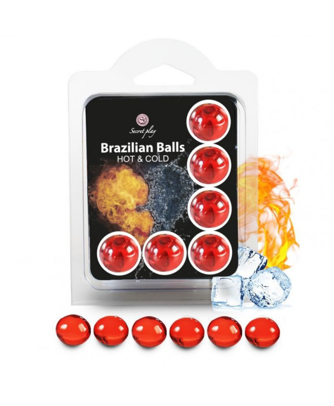 SECRETPLAY SET 6 BRAZILIAN BALLS HOT AND COLD EFFECT