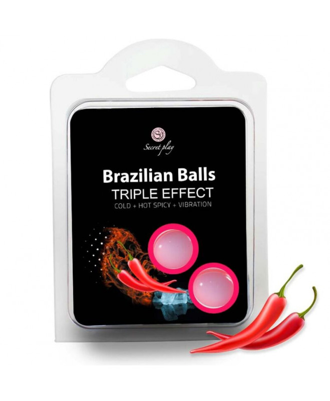 SECRETPLAY SET 2 BRAZILIAN BALLS TRIPLE EFFECT