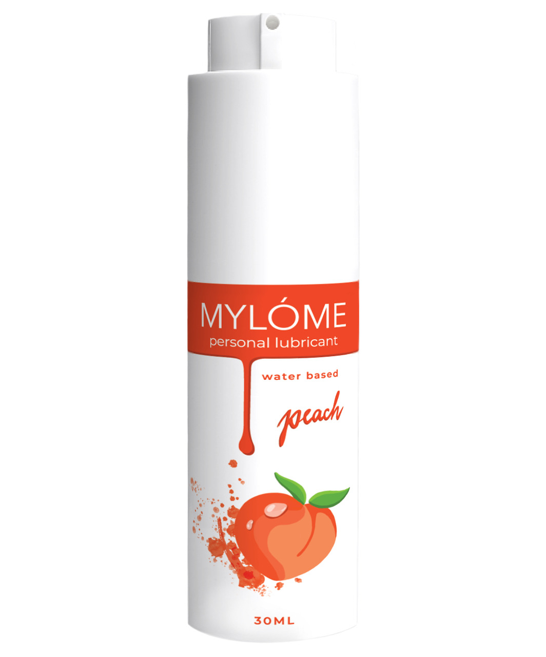 Vandens pagrindo lubrikantas su persikų aromatu 30 ml – MYLOME