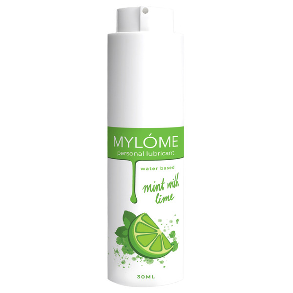 Vandens pagrindo lubrikantas su mėtų ir laimo aromatu 30 ml – MYLOME