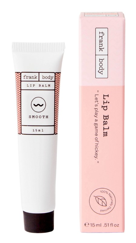 Lūpų balzamas Frank Body Lip Balm Original, LBO015BAERC6, su lanolinu, kokosų, vynuogių sėklų, kavos sėklų aliejais, 15  ml