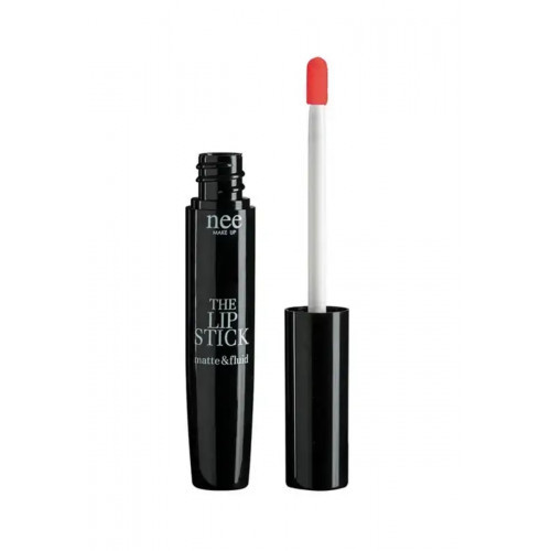 Nee Make Up Milano The Lipstick Matte & Fluid Skysti lūpų dažai, Orange Juice