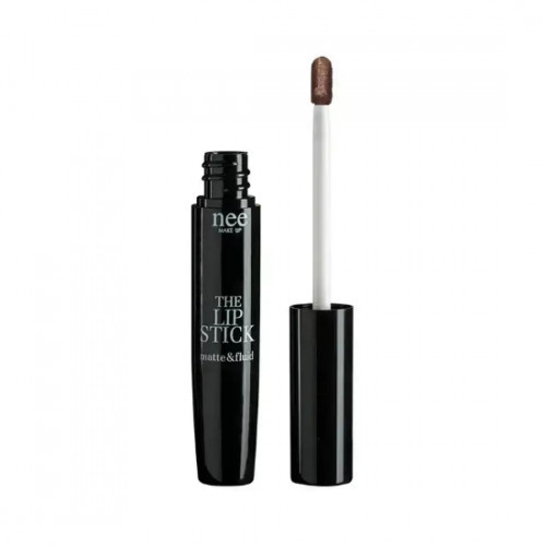 Nee Make Up Milano The Lipstick Matte & Fluid Skysti lūpų dažai, Brown