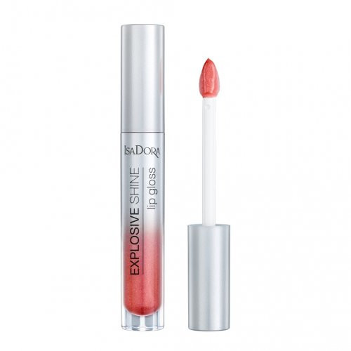 Isadora Explosive Shine Lip Gloss 3D spindesio suteikiantis lūpų blizgis, 83 Red Attraction