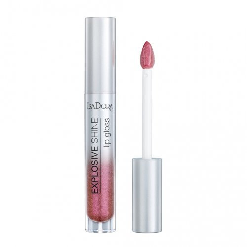 Isadora Explosive Shine Lip Gloss 3D spindesio suteikiantis lūpų blizgis, 84 Purple Shine