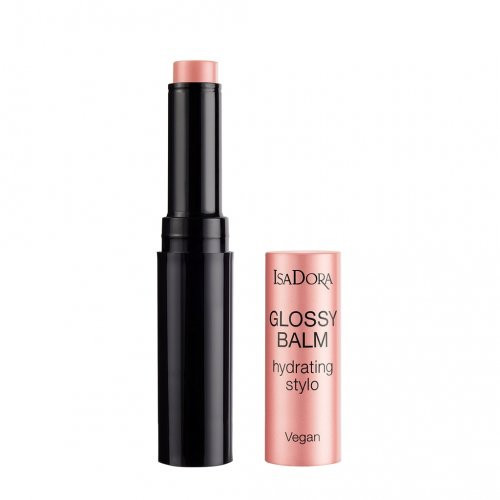 Isadora Glossy Balm Hydrating Stylo Lūpų balzamas, 41 Pink Silk