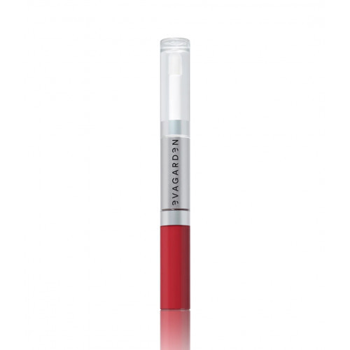 EVAGARDEN Ultra Lasting Lipstick Ypač ilgai išliekantys lūpų dažai + drėkinamasis blizgis, 910 Cardinals