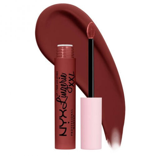 NYX Professional Makeup Lip Lingerie XXL Matte Liquid Lipstick Matiniai lūpų dažai, Straps Off