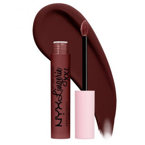 NYX Professional Makeup Lip Lingerie XXL Matte Liquid Lipstick Matiniai lūpų dažai, Deep Mesh