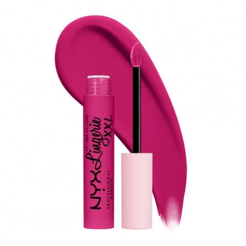 NYX Professional Makeup Lip Lingerie XXL Matte Liquid Lipstick Matiniai lūpų dažai, Pink Hit
