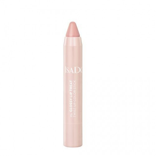 Isadora The Glossy Lip Treat Twist Up Color Stick Pieštukiniai lūpų dažai, 00 Clear Nude