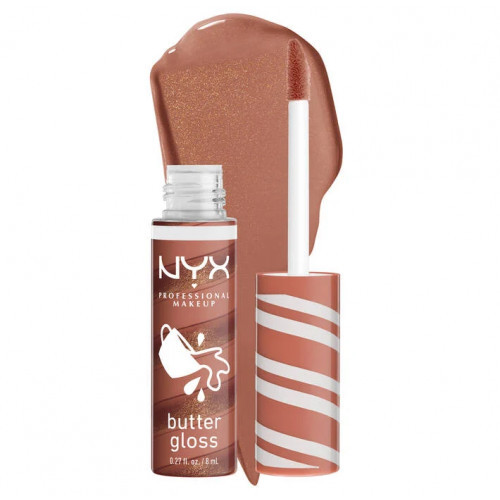 NYX Professional Makeup Butter Lip Gloss Swirl Lūpų blizgis, Hot Cocoa Swirl