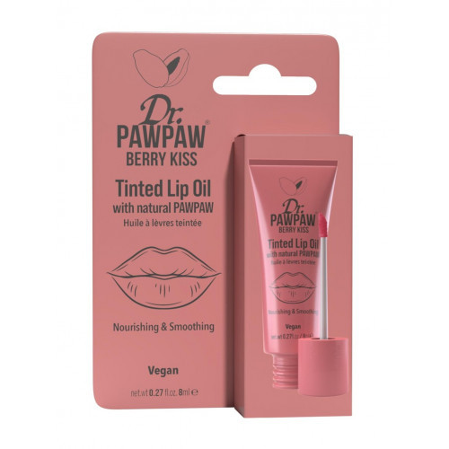 Dr.PAWPAW Tinted Lip Oil Lūpų aliejus su atspalviu, Berry Kiss