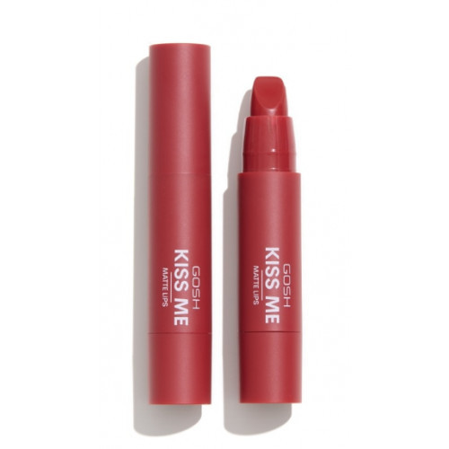 GOSH Copenhagen Kiss Me Matte Lips Matiniai lūpų dažai, 003 Scarlet Kiss