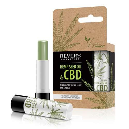 Maitinamasis lūpų balzamas REVERS HEMP SEED OIL & CBD, 4 g