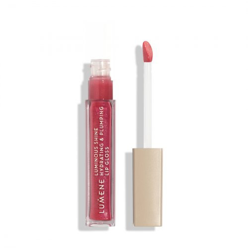 Lumene Luminous Shine Hydrating & Plumping Lip Gloss Lūpų blizgis, 5 Bright Rose