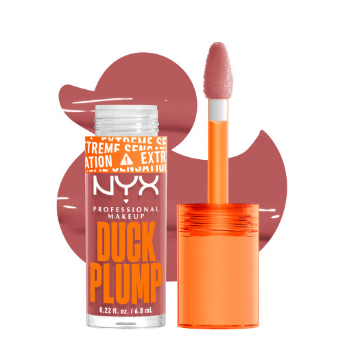 NYX Professional Makeup Duck Plump Lip Gloss Putlinamasis lūpų blizgis, 03 Nude Swings