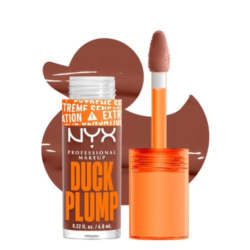 NYX Professional Makeup Duck Plump Lip Gloss Putlinamasis lūpų blizgis, 07 Mocha Me Crazy