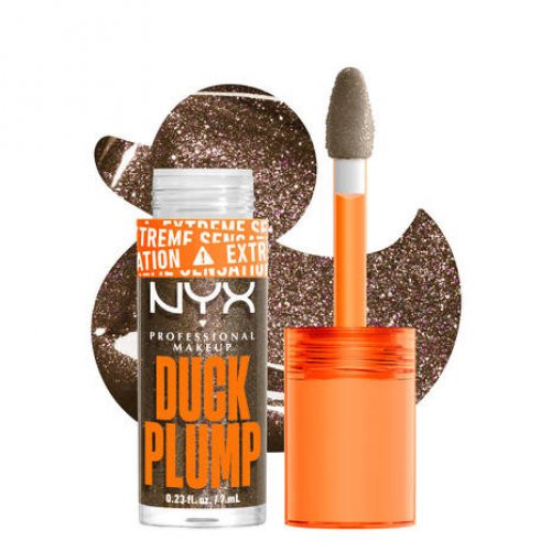 NYX Professional Makeup Duck Plump Lip Gloss Putlinamasis lūpų blizgis, Onyx-Pected