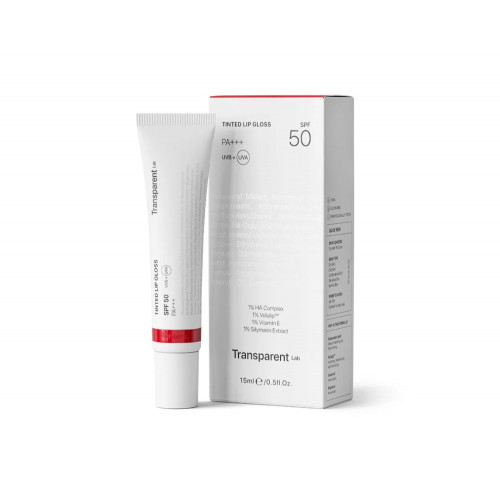 Transparent Lab Lip Tinted Gloss SPF50 Lūpų balzamas su apsauga nuo saulės, Cherry