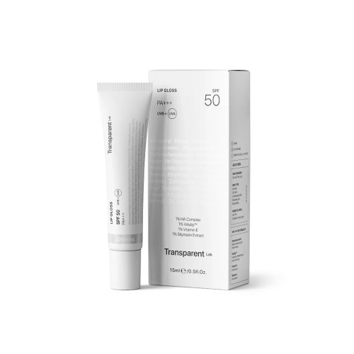 Transparent Lab Lip Tinted Gloss SPF50 Lūpų balzamas su apsauga nuo saulės, Glossy