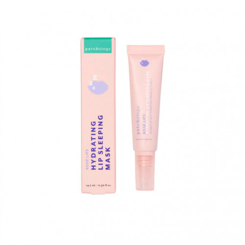 Patchology Rose Lips Drėkinanti naktinė lūpų kaukė, 1 vnt.