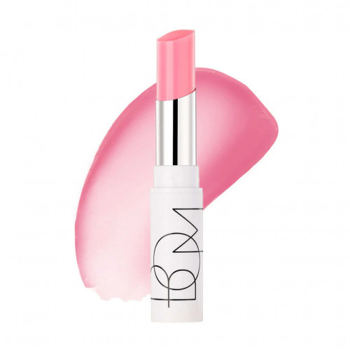 BOM Dewy Lip Balm Drėkinantis lūpų balzamas su spalva, 03 Pure Pink