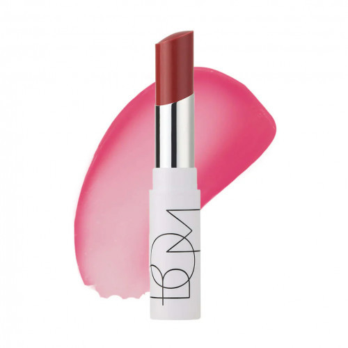 BOM Dewy Lip Balm Drėkinantis lūpų balzamas su spalva, 06 Pure Rose