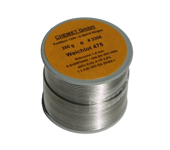 Lydmetalis Sn60/Pb40 1.00mm 250g su fliusu Chemet (tik profesionaliam naudojimui)