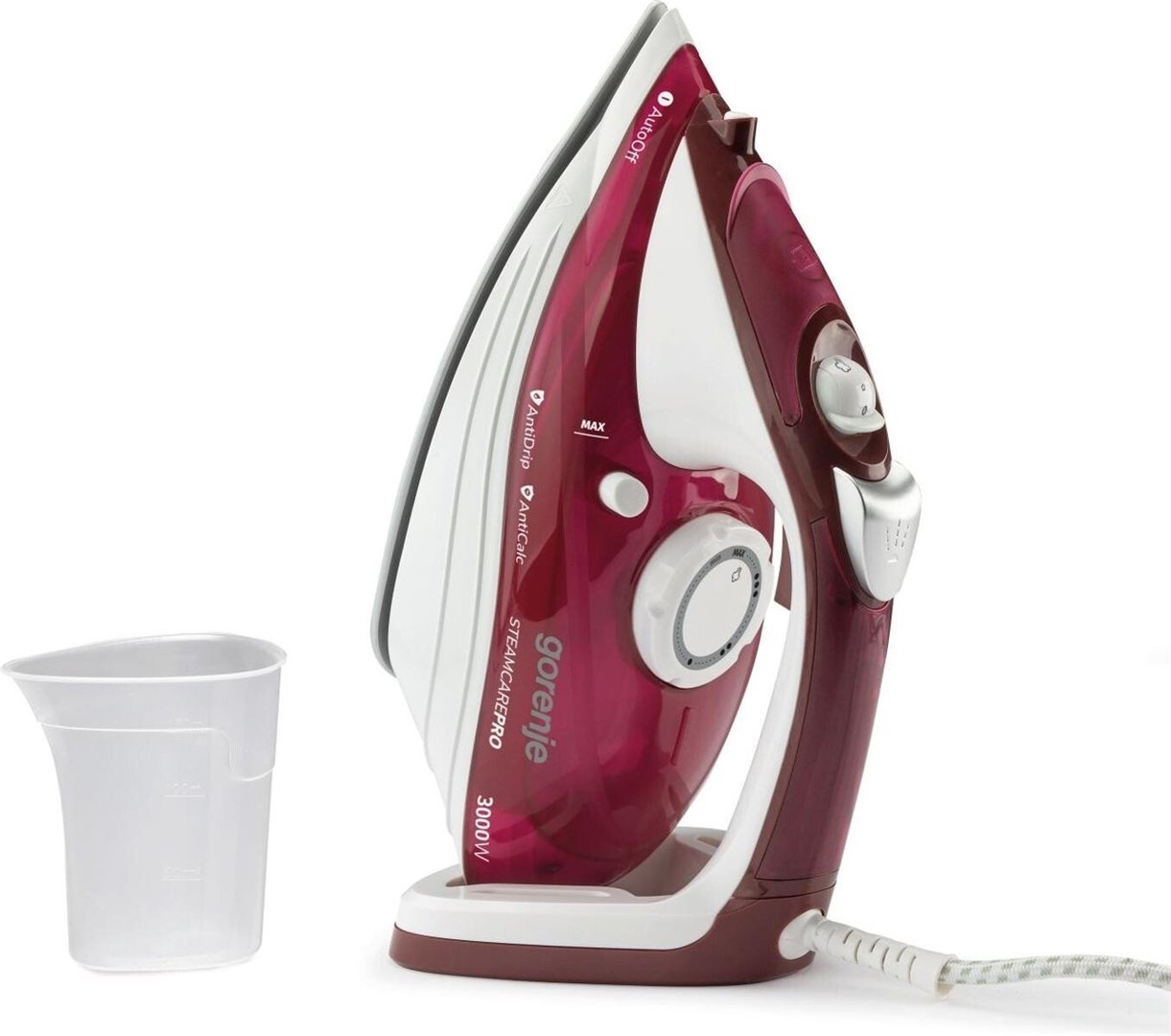 Gorenje Steam Iron SIH3000RBC Steam Iron, 3000 W, Water tank capacity 350 ml