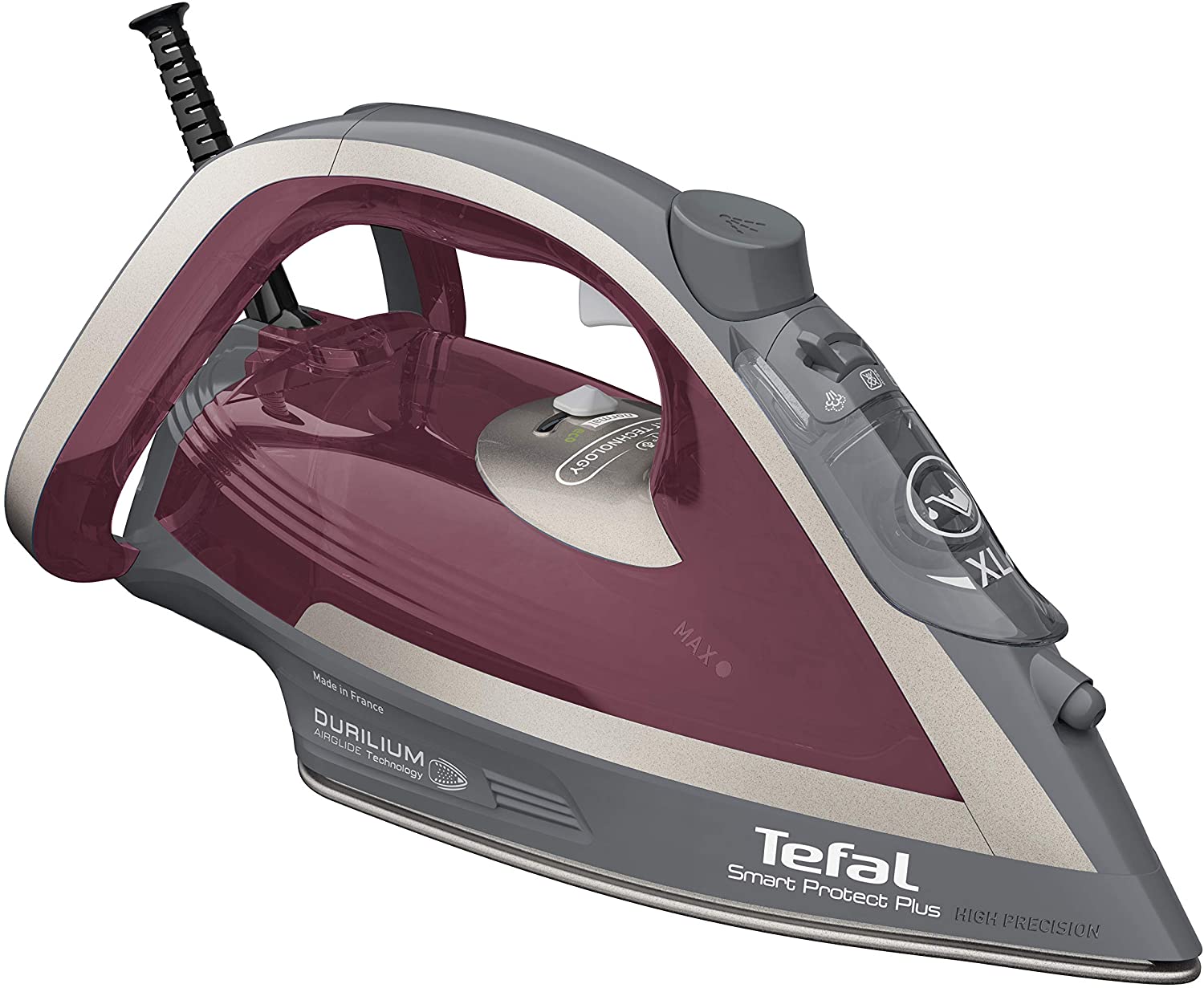 Lygintuvas TEFAL FV6870E0 Steam Iron, 2800 W, Water tank capacity 270 ml, Continuous steam 40 g/min, Red/Grey