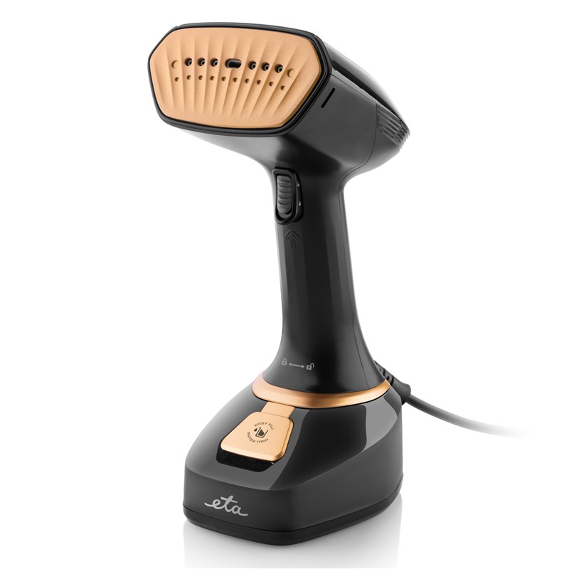 Rankinis drabužių garintuvas ETA Steamer ETA327090000 Stephany  Handheld,  1400 W, 0.32 L, 25 g/min, Black/Gold