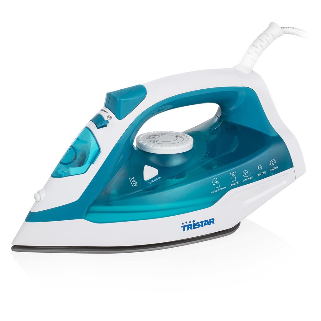 Lygintuvas Tristar ST-8320, 2600 W, vandens talpa 370 ml, nuolatinis garas 25 g/min, garo padidinimas 50 g/min, žalias.