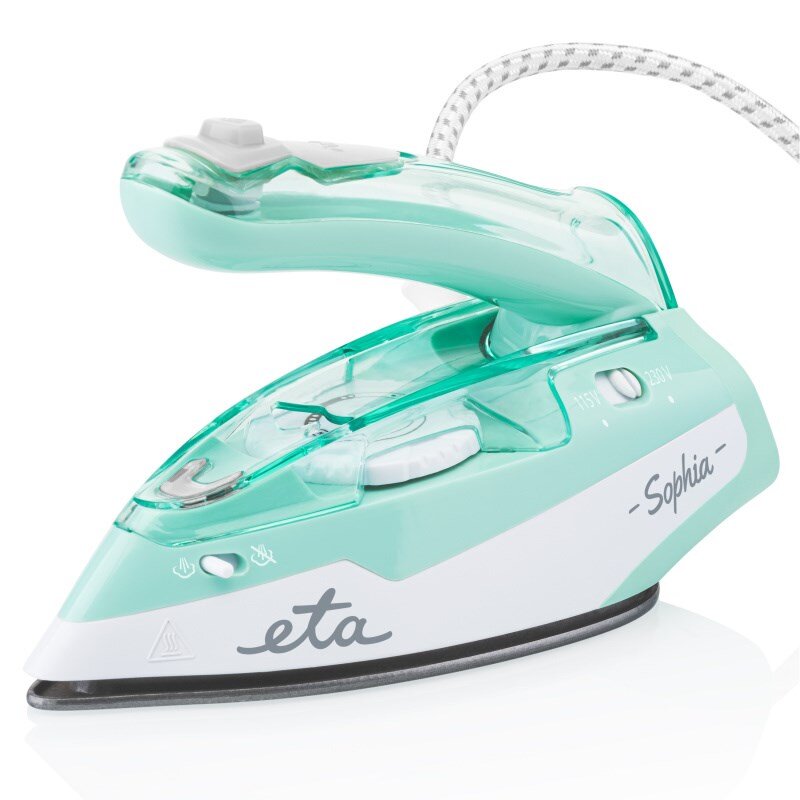 Kelioninis lygintuvas ETA ETA127190000 Sophia Steam Travel Iron 1100 W Water tank capacity 80 ml Continuous steam 30 g/min Steam boost performance 50