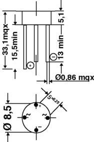 Diodų tiltelis 1.5A 1000V W10M