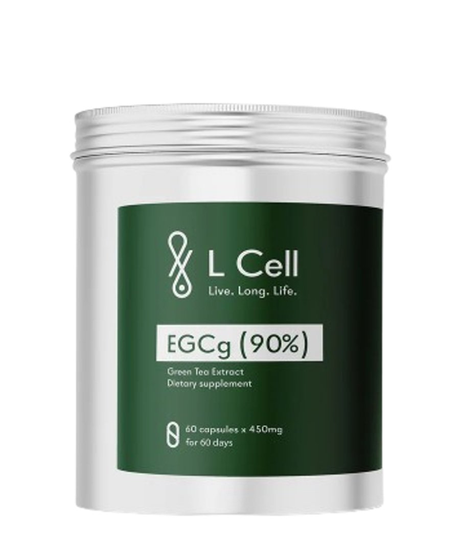 "EGCg 450mg" epigallokatechino galatas 'L Cell' (60kaps/60porc)