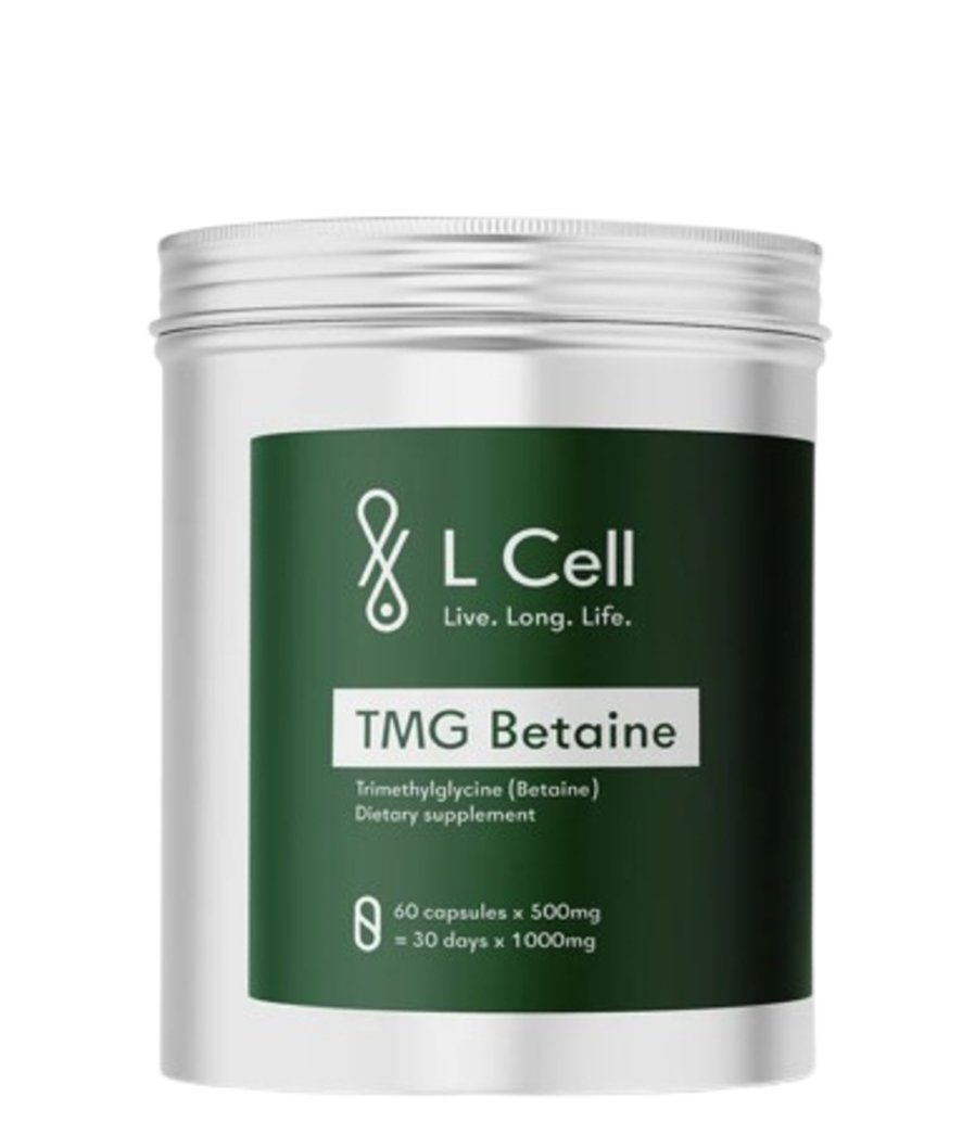 "TMG Betainas" Trimetilglicinas 'L Cell' (60kaps/30porc)