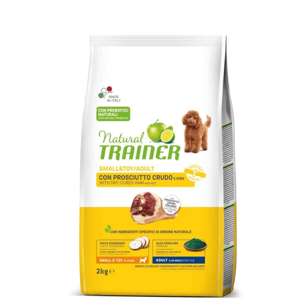 Trainer Natural MINI ADULT HAM - sausas maistas mažų veislių šunims su kumpiu - Produkto Svoris 2kg