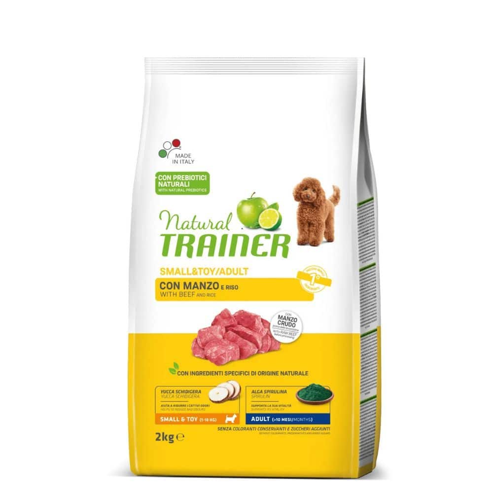 Trainer Natural MINI ADULT BEEF - sausas maistas mažų veislių šunims su jautiena - Produkto Svoris 2kg