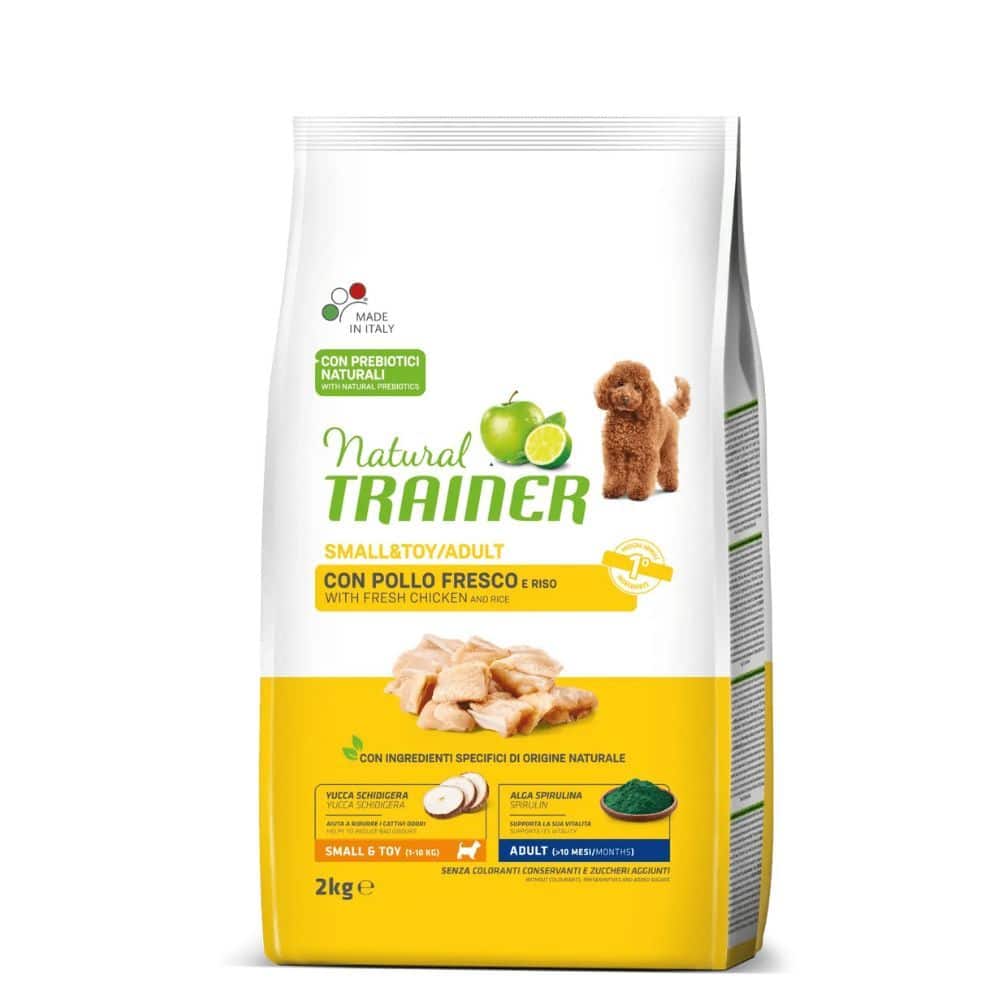 Trainer Natural MINI ADULT Su Vištiena - sausas maistas mažų veislių šunims su vištiena - Produkto Svoris 2kg