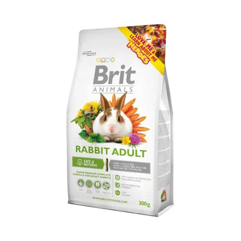 Brit Animals visavertis maistas suaugusiems triušiams 300g, 1.5kg, 3kg - Produkto Svoris 300g