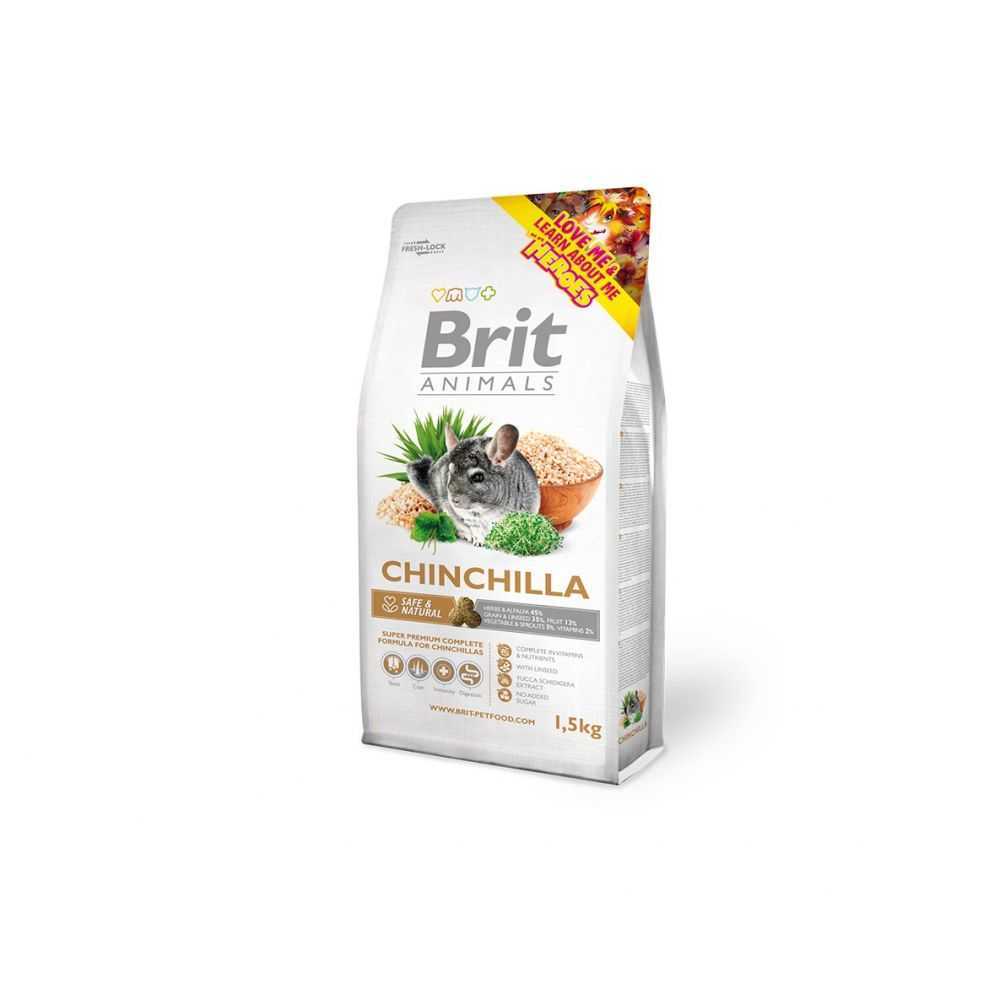 Brit Animals pilnavertis maistas šinšiloms, 300g, 1.5kg - Produkto Svoris 1.5kg