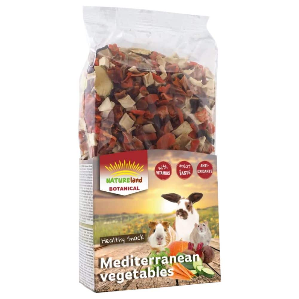 Nature Land BOTANICAL Mediterranean Vegetables 150g pašaro papildas graužikams